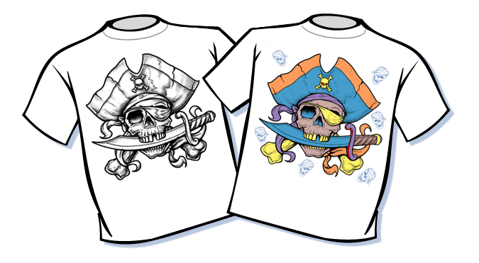  T-SHIRTS BEMALEN - Kinder-Geburtstag Bildidee 